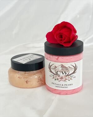 WHIPPED SOAP Handcrafted Whipped Soap and Sugar Scrub